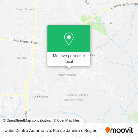 Jobs Centro Automotivo mapa