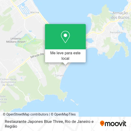 Restaurante Japones Blue Three mapa