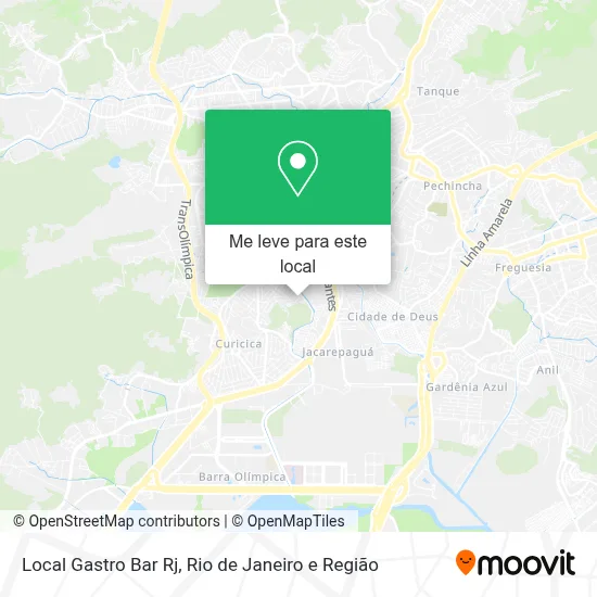 Local Gastro Bar Rj mapa