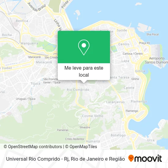 Universal Rio Comprido - Rj mapa