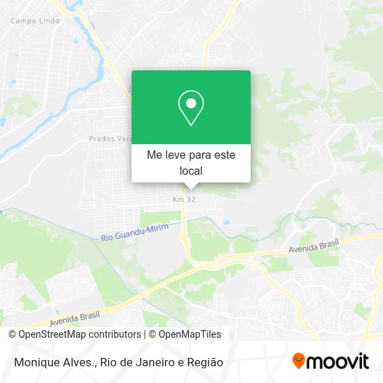 Monique Alves. mapa