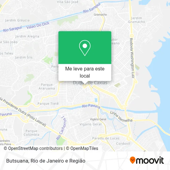 Butsuana mapa