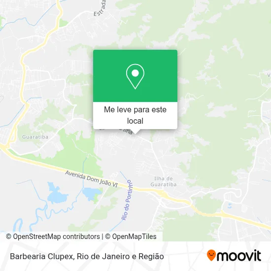 Barbearia Clupex mapa