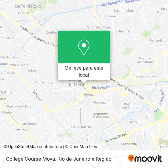 College Course Mova mapa