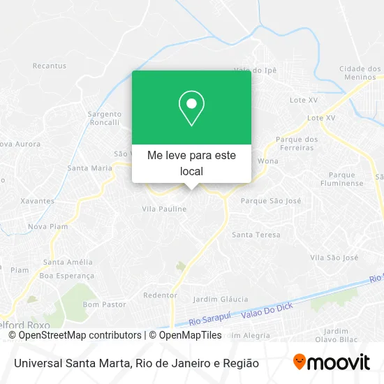 Universal Santa Marta mapa