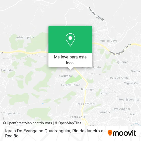 Igreja Do Evangelho Quadrangular mapa