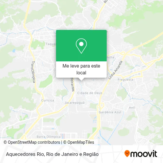 Aquecedores Rio mapa