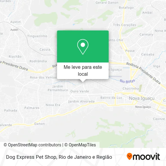 Dog Express Pet Shop mapa
