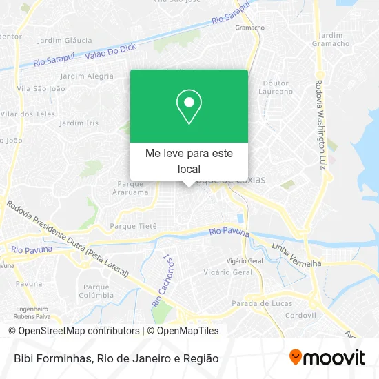 Bibi Forminhas mapa