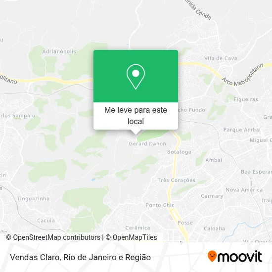 Vendas Claro mapa
