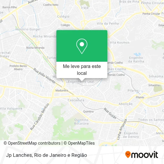 Jp Lanches mapa