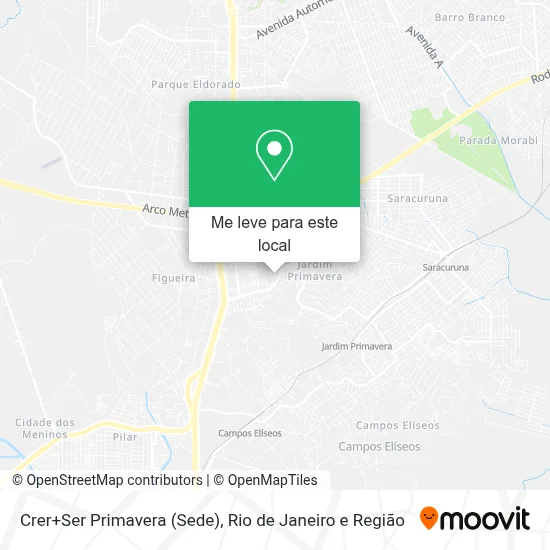 Crer+Ser Primavera (Sede) mapa