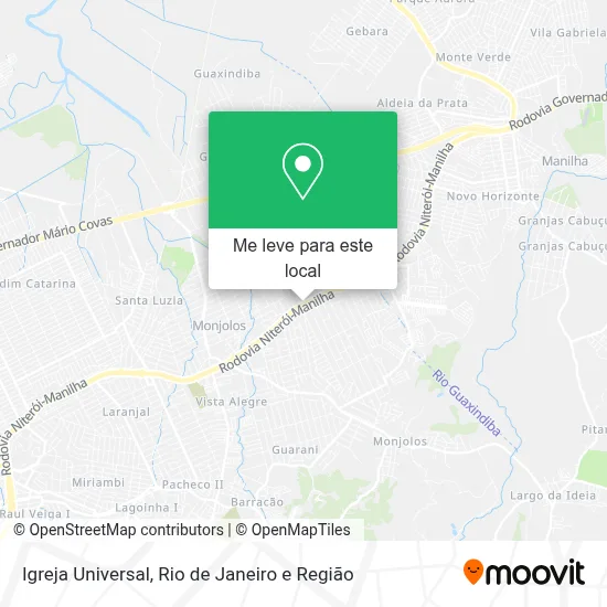 Igreja Universal mapa