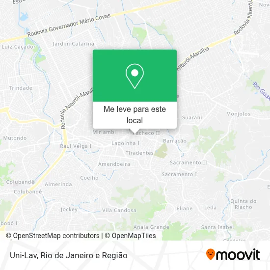 Uni-Lav mapa