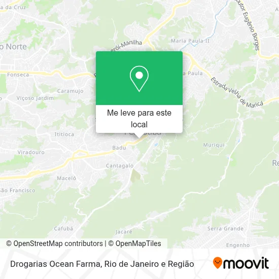 Drogarias Ocean Farma mapa