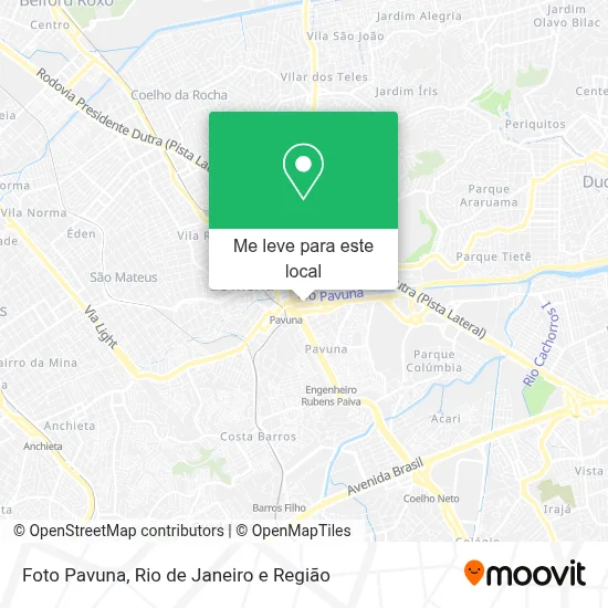 Foto Pavuna mapa