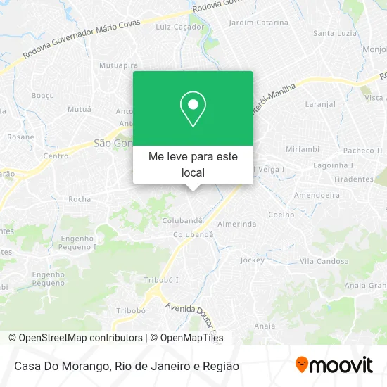 Casa Do Morango mapa