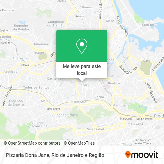 Pizzaria Dona Jane mapa