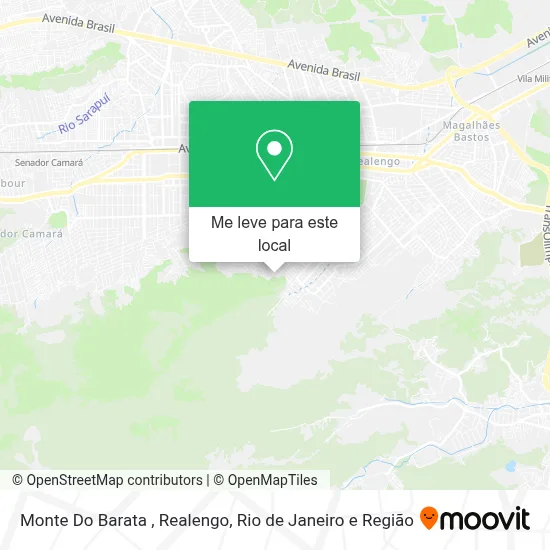 Monte Do Barata , Realengo mapa