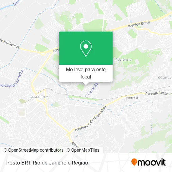 Posto BRT mapa