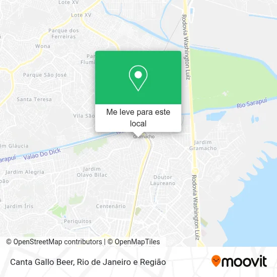 Canta Gallo Beer mapa