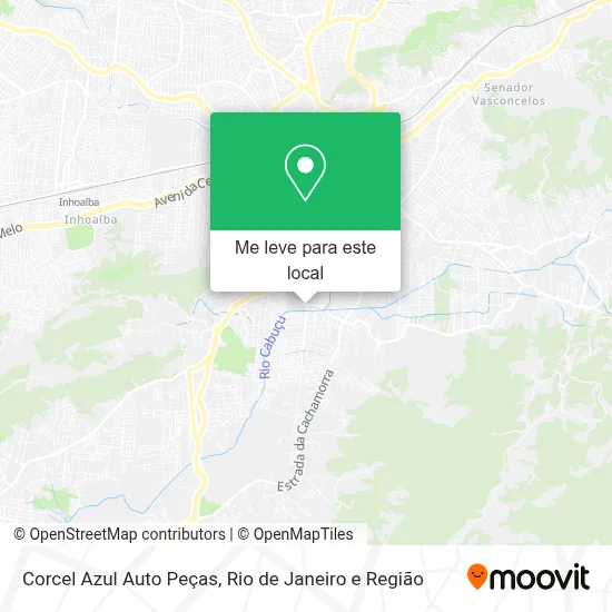 Corcel Azul Auto Peças mapa