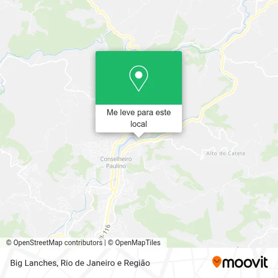 Big Lanches mapa
