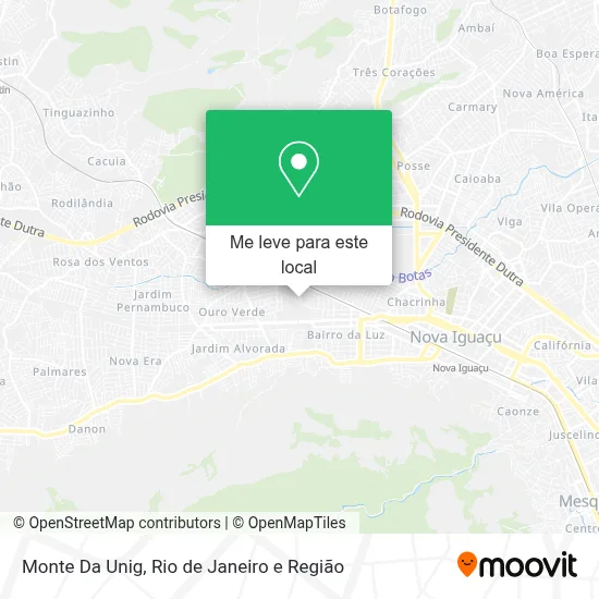 Monte Da Unig mapa
