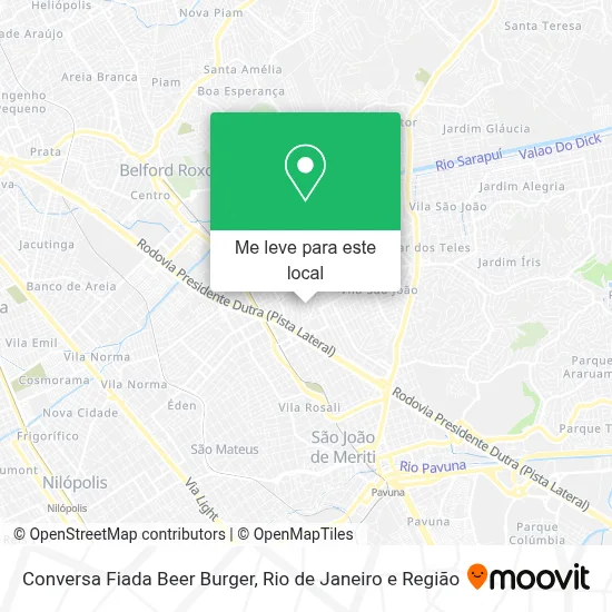 Conversa Fiada Beer Burger mapa