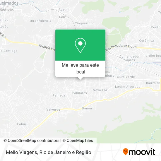 Mello Viagens mapa