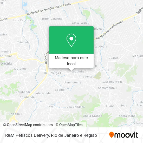 R&M Petiscos Delivery mapa