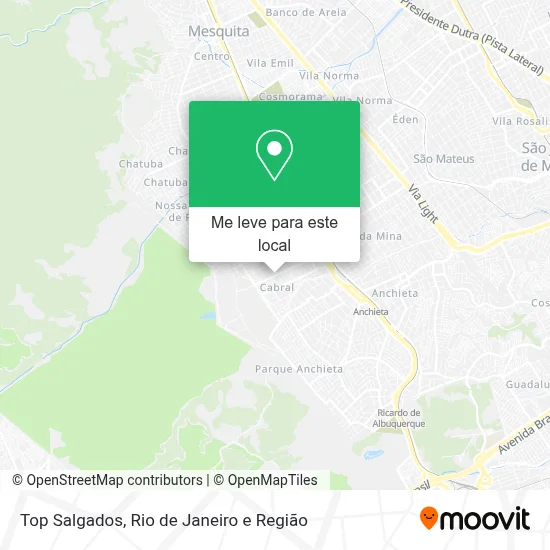 Top Salgados mapa