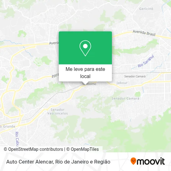 Auto Center Alencar mapa