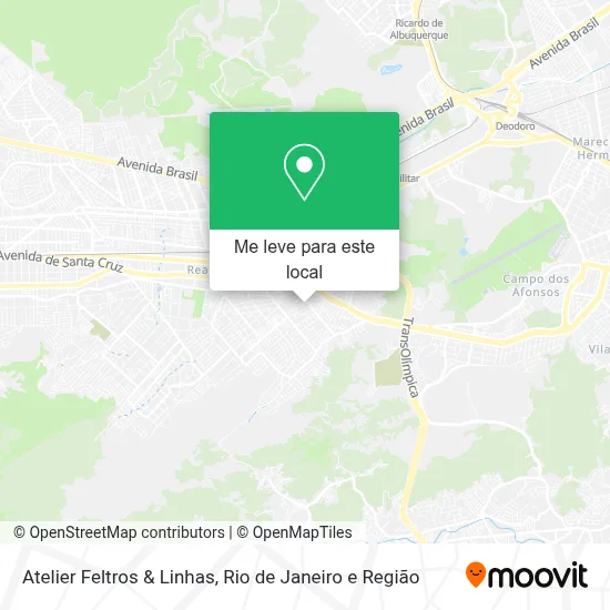 Atelier Feltros & Linhas mapa