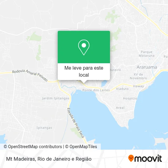 Mt Madeiras mapa