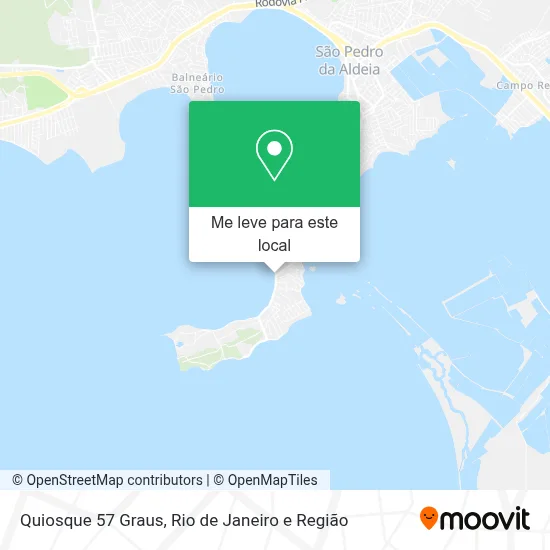 Quiosque 57 Graus mapa