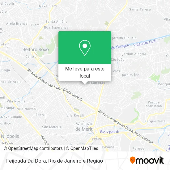 Feijoada Da Dora mapa