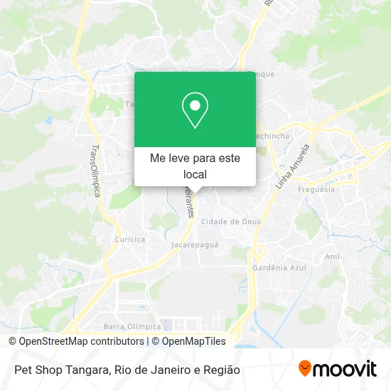 Pet Shop Tangara mapa