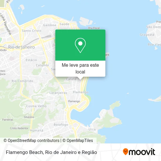 Flamengo Beach mapa