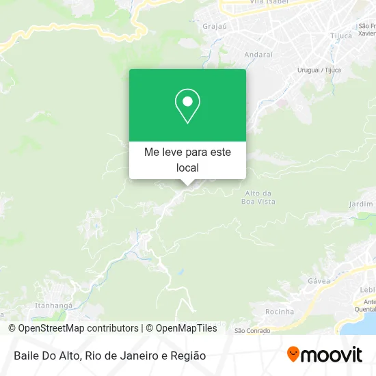Baile Do Alto mapa