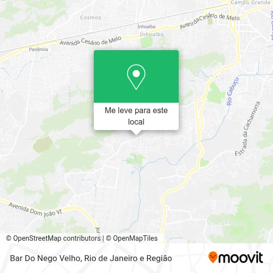 Bar Do Nego Velho mapa