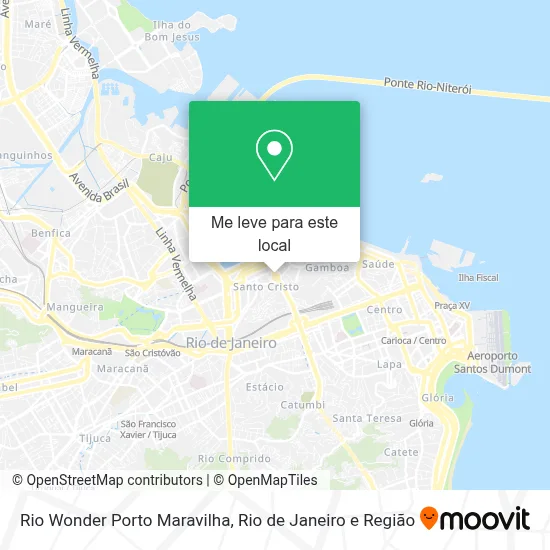 Rio Wonder Porto Maravilha mapa