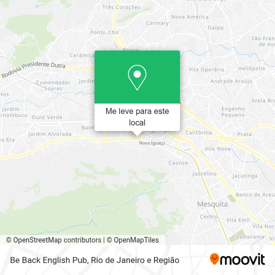 Be Back English Pub mapa