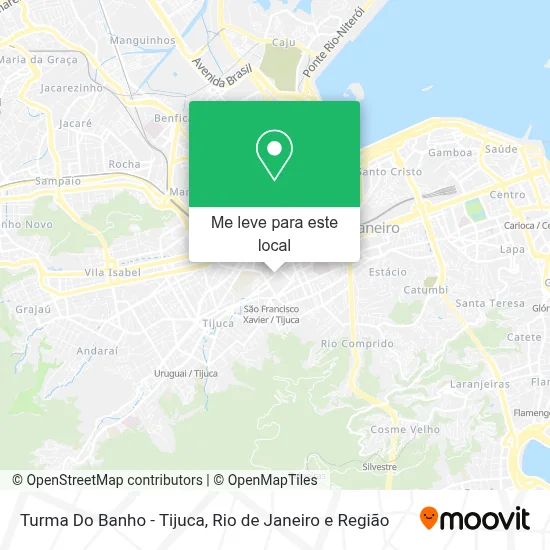 Turma Do Banho - Tijuca mapa
