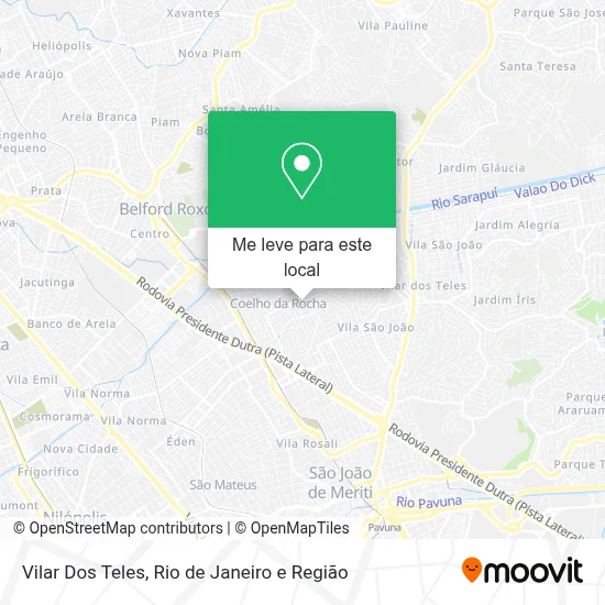 Vilar Dos Teles mapa
