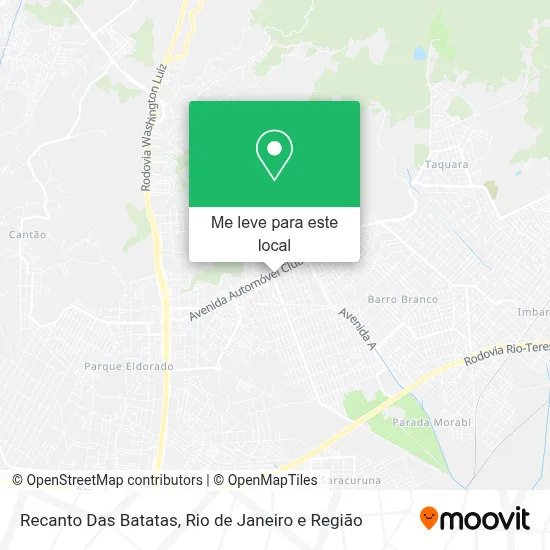 Recanto Das Batatas mapa