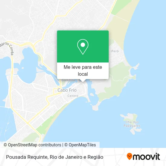 Pousada Requinte mapa