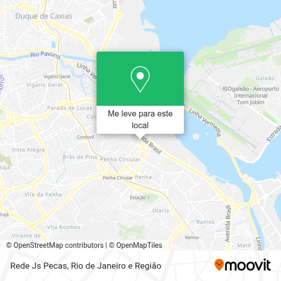 Rede Js Pecas mapa