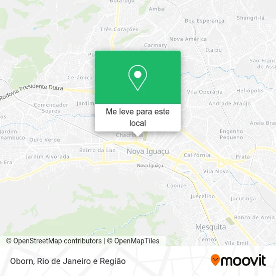 Oborn mapa