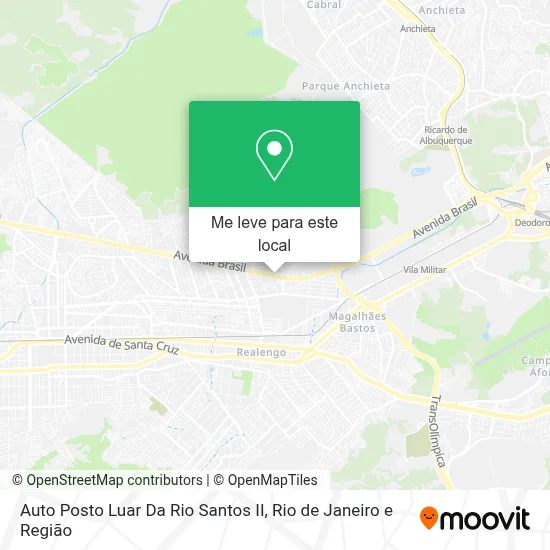 Auto Posto Luar Da Rio Santos II mapa